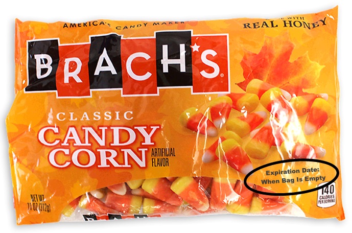Image result for candy corn no expiration date